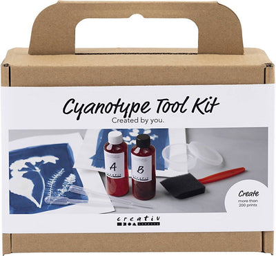 Boîte à outils Creativ company pour cyanotype, accessoires, bleu, 1 boîte