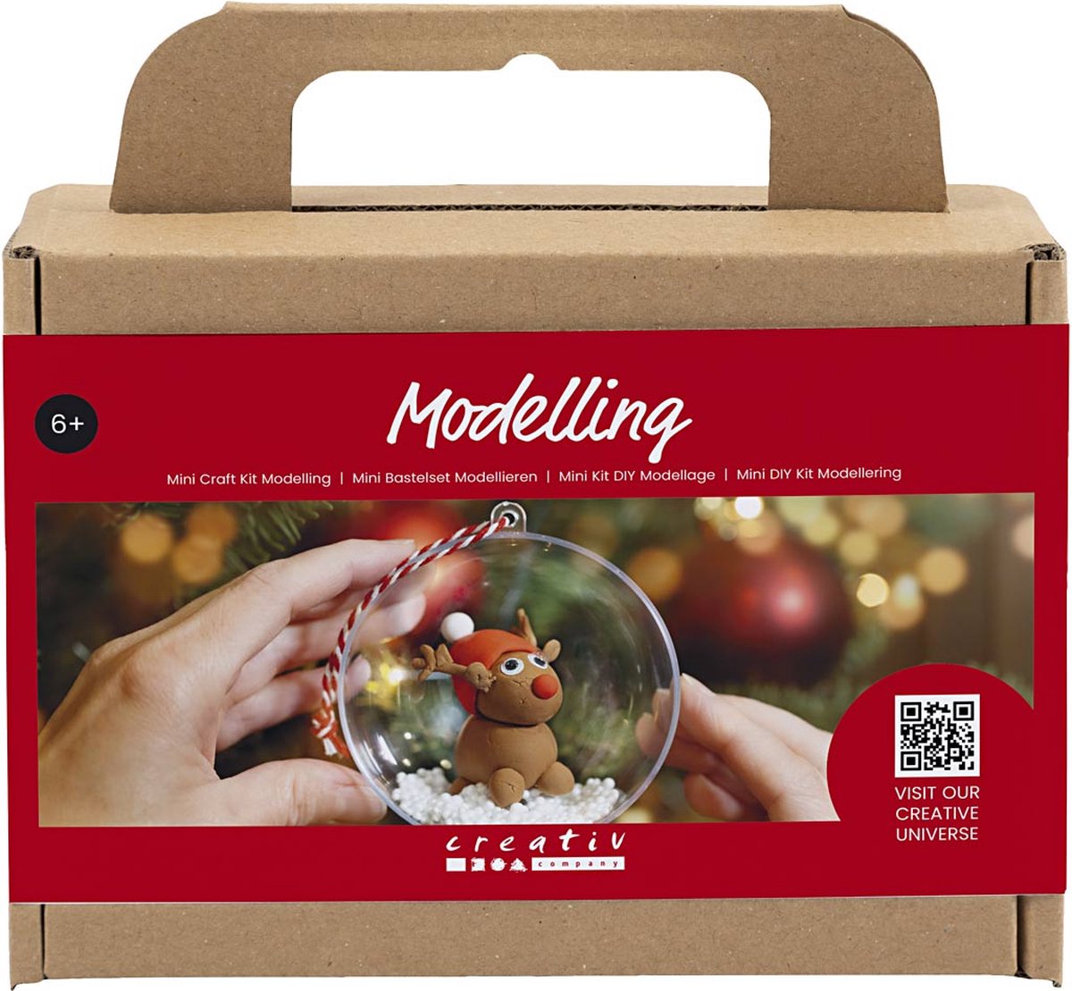Creativ company mini hobby set sculpture, renne, 1 boîte