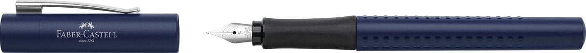 Stylo plume Faber-Castell - grip 2011 - f - bleu classique - fc-140806