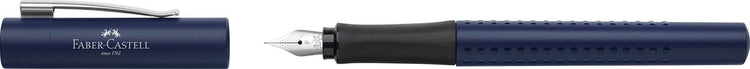 Stylo plume Faber-Castell - grip 2011 - f - bleu classique - fc-140806