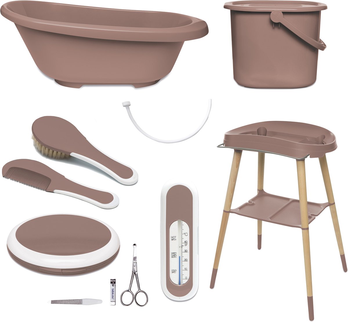 Coffret de bain Bébé-jou 7 pièces mousse sense moka