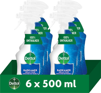 Dettol - spray nettoyant tout usage - salle de bain - 6 x 500 ml - pack économique
