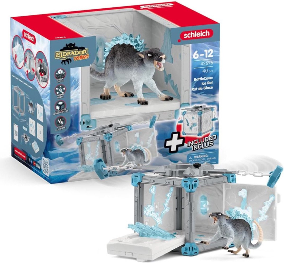 Schleich Eldrador Battleecave Ice Rat