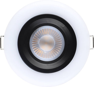 Spot encastrable Eglo calonge - LED - ø 10 cm - noir et blanc