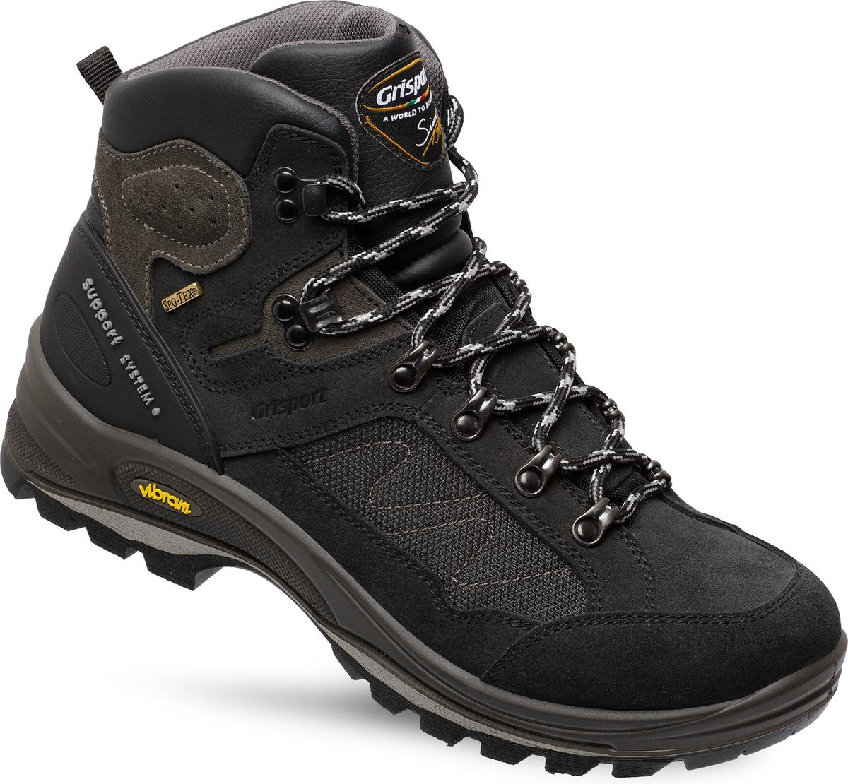 Chaussures de randonnée unisexe Grisport everest mid - noir