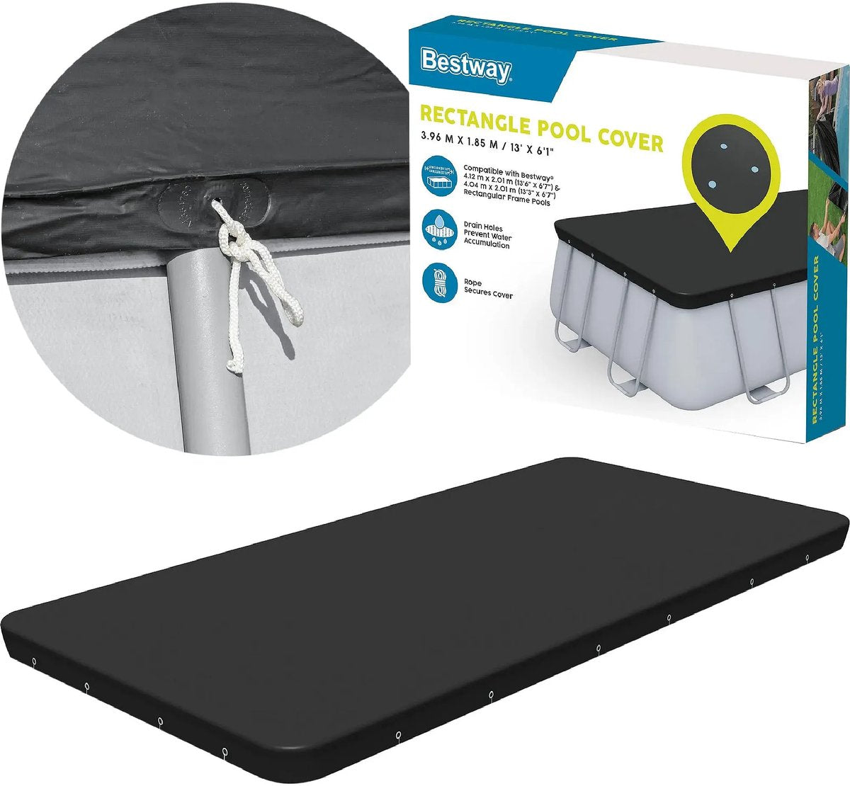 Couverture de piscine Bestway flowclear 404 cm