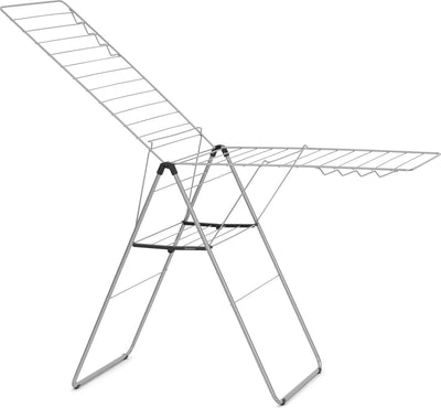 Brabantia hangon étendoir 25m - étendoir à linge pliable - gris métallisé