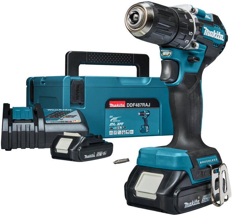 Makita ddf487raj perceuse/visseuse sans fil 18v 2.0ah dans mbox