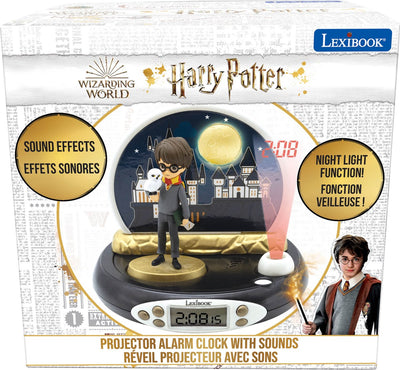 Horloge projecteur Lexibook 3D Harry Potter avec sons magiques