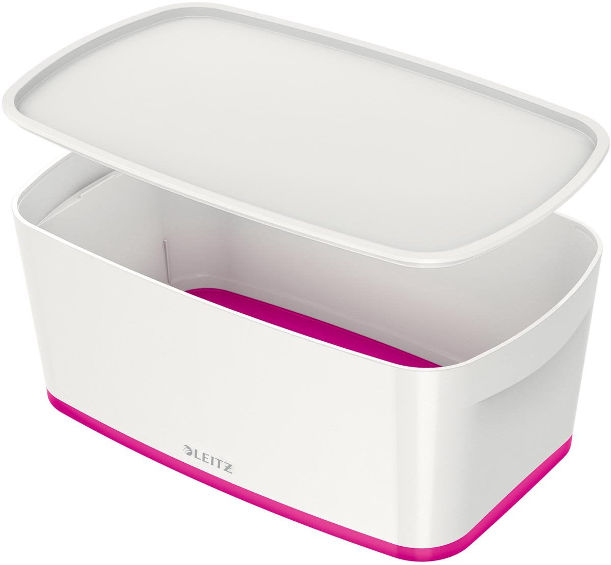 Boîte de rangement Leitz mybox® - avec couvercle - rose blanc