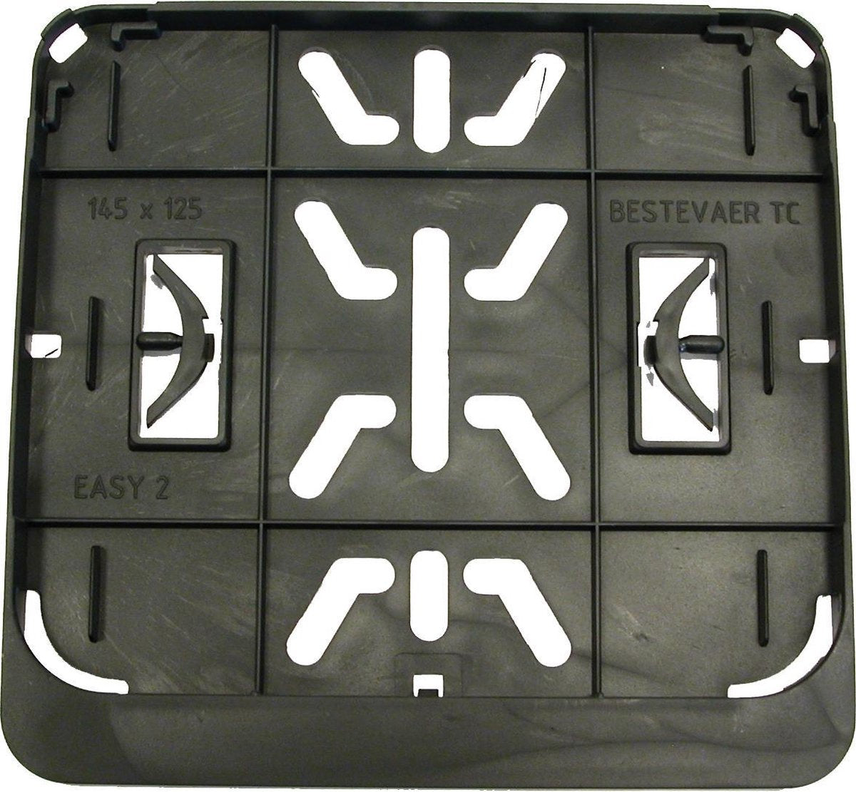 Support de plaque d'immatriculation 145x125 noir avec Speedpedelec