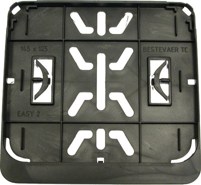 Support de plaque d'immatriculation 145x125 noir avec Speedpedelec
