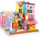 Sluban Girls Dream Chambre d'enfant Mini jouets de construction artisanaux pour enfants à partir de 8 ans - Salle d'exposition de modèles de jouets de construction - Boîte de construction avec 210 blocs de construction et 1 figurine - m38-b1016d