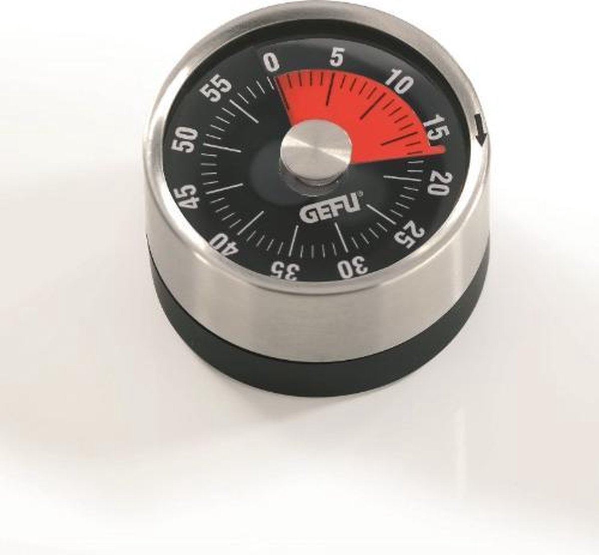 Minuteur de cuisine Gefu optico – 60 minutes – magnétique – acier inoxydable