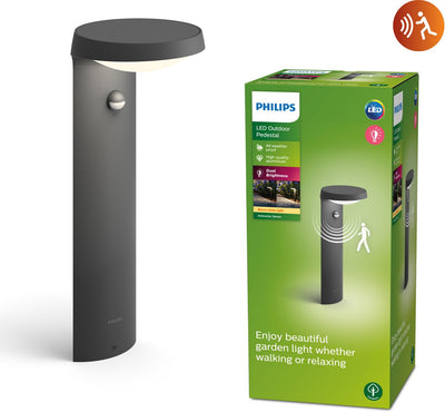 Lampe sur pied Philips LED Philips Tyla - anthracite - avec capteur - 9 W