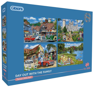 Gibsons - journée en famille (par Trevor Mitchell) - 4×500 pièces 48×34cm (l×h) - puzzle pour adultes