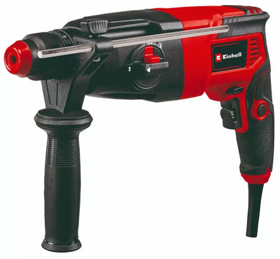 Marteau perforateur électrique Einhell TC-RH 620 4f - 620 W - nombre de coups 5 200 min - 2,2 ans - SDS-plus - percussion pneumatique - 4 fonctions : marteau perforateur burinage avec ou sans blocage de burin - incl. mallette de transport et de rangement