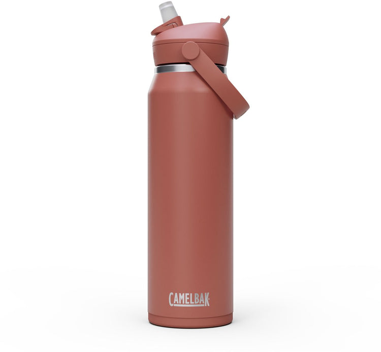Camelbak thrive flip paille - isolée sous vide - gourde isolante en acier inoxydable - 1 l rouge (sierra red)