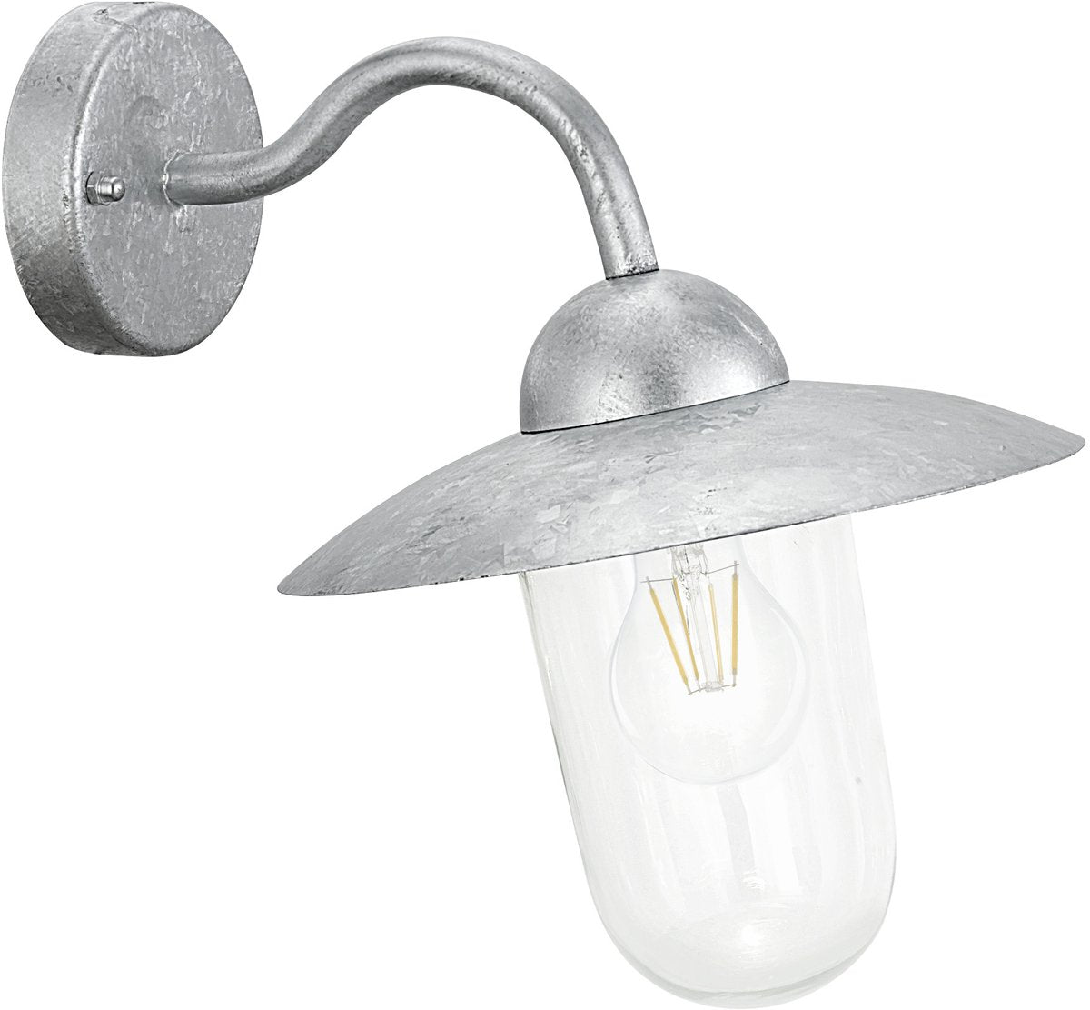 Eglo Milton applique extérieure - E27 - 31 cm - gris