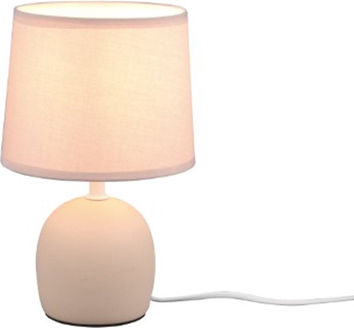 Rl live your light reality malu - lampe de table - beige - excl. 1x e14 4 w - interrupteur à cordon