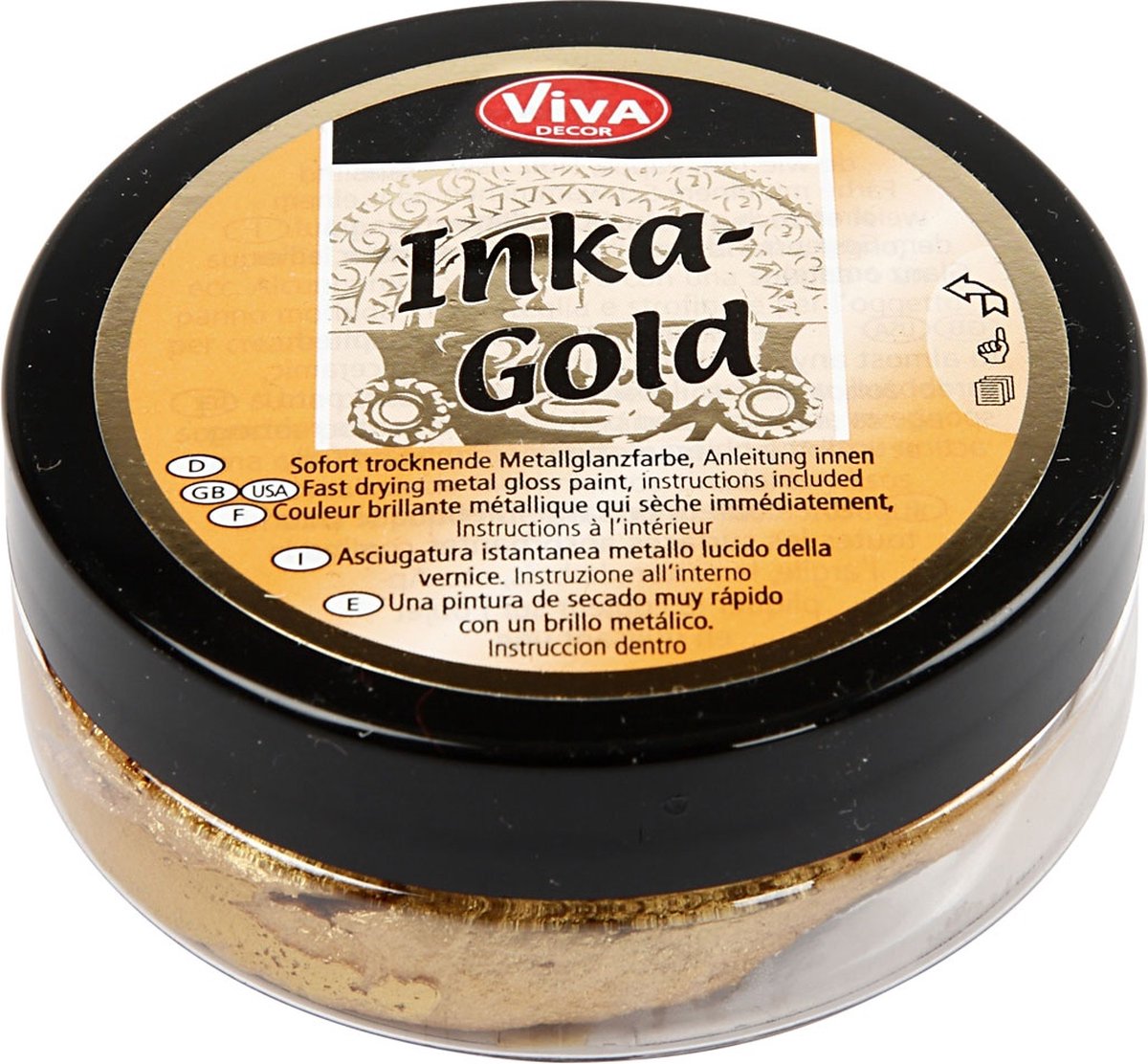 Creativ Company Inka-Gold Gloss Wax Gold, 50 ml
