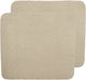 Housse de matelas à langer Meyco baby uni - lot de 2 - tissu éponge - sable - 85x75cm