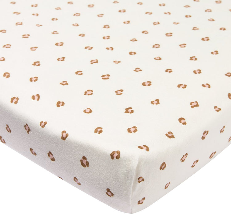 Meyco bébé mini panthère drap-housse matelas pour parc - rose tendre - 75x95cm