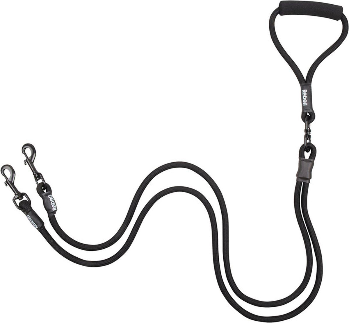 Rebelpetz Laisse double réglable pour chien Rebelpetz - grande