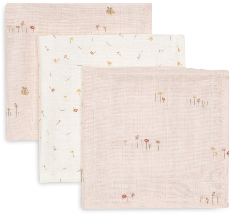 Serviette buccale hydrophile Jollein - 31x31cm - joli pique-nique - 3 pièces