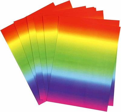 Papier arc-en-ciel A4 180gr, 10 feuilles
