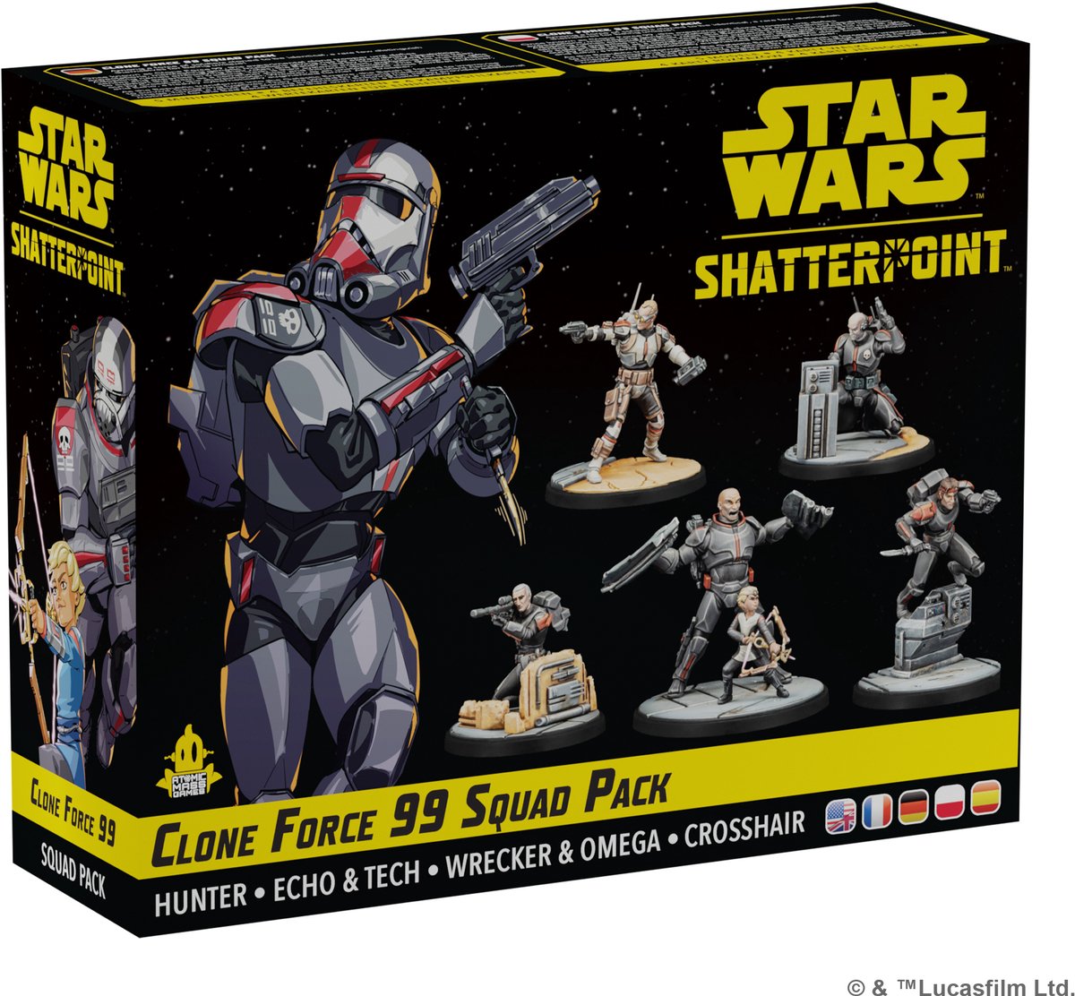 Jeux de masse atomique star wars shatterpoint clone force 99 squad pack - en fr de pl es