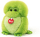 Trudi - peluche peluche grenouille 19 cm - fait main en Italie - peluche de haute qualité - peluche pour garçons et filles - vert - 14x19x13 cm taille s