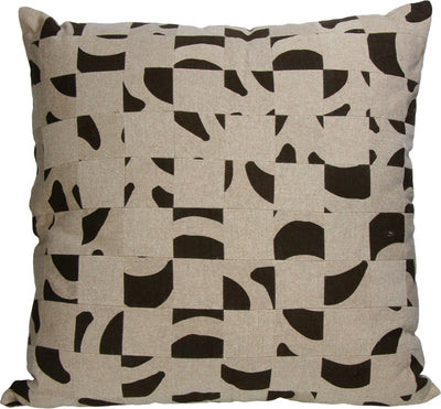 Coussin collection Hd coton marron 50x50cm