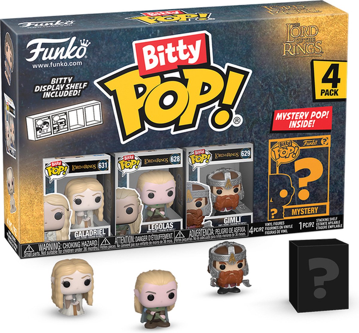 Funko-pop ! bitty - le seigneur des anneaux pack de 4 : galadriel