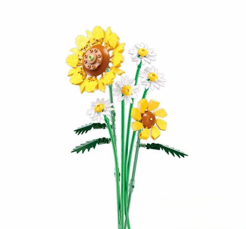 Jouets de construction Sluban fleurs tournesol – jouets de construction modèle fleurs – boîte de construction avec 329 blocs de construction – m38-b1121a – à partir de 10 ans