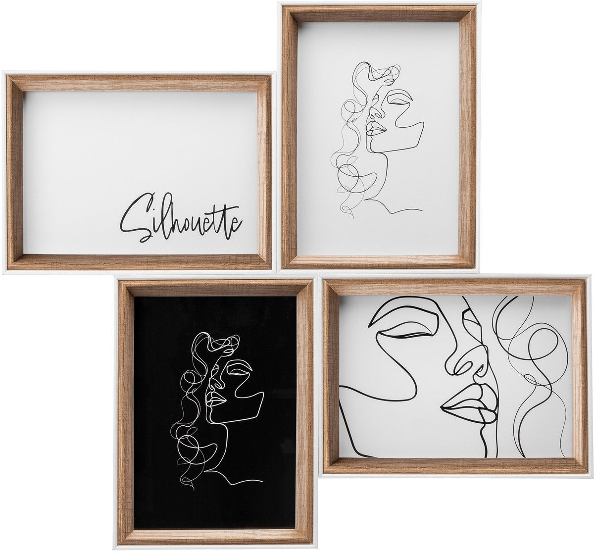 Silhouette Walther - galerie cadre en bois - format photo 4x13x18 cm - hêtre