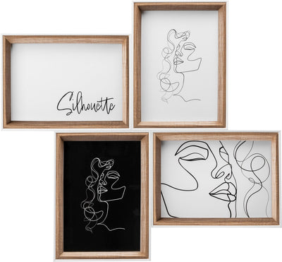 Silhouette Walther - galerie cadre en bois - format photo 4x13x18 cm - hêtre