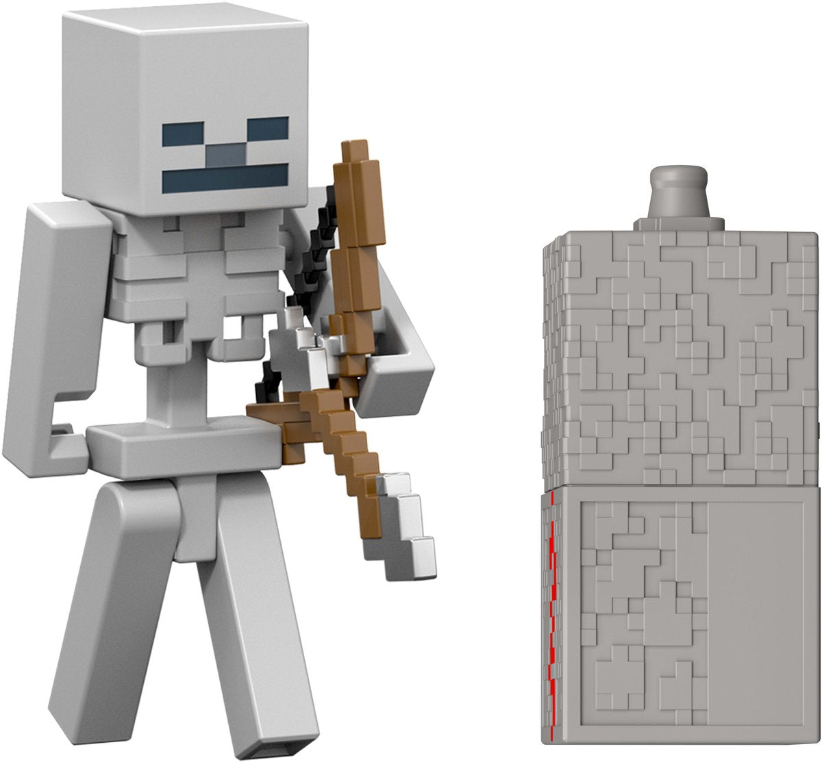 Mattel Minecraft Redstone Charged Skeleton ensemble de figurines et d'accessoires