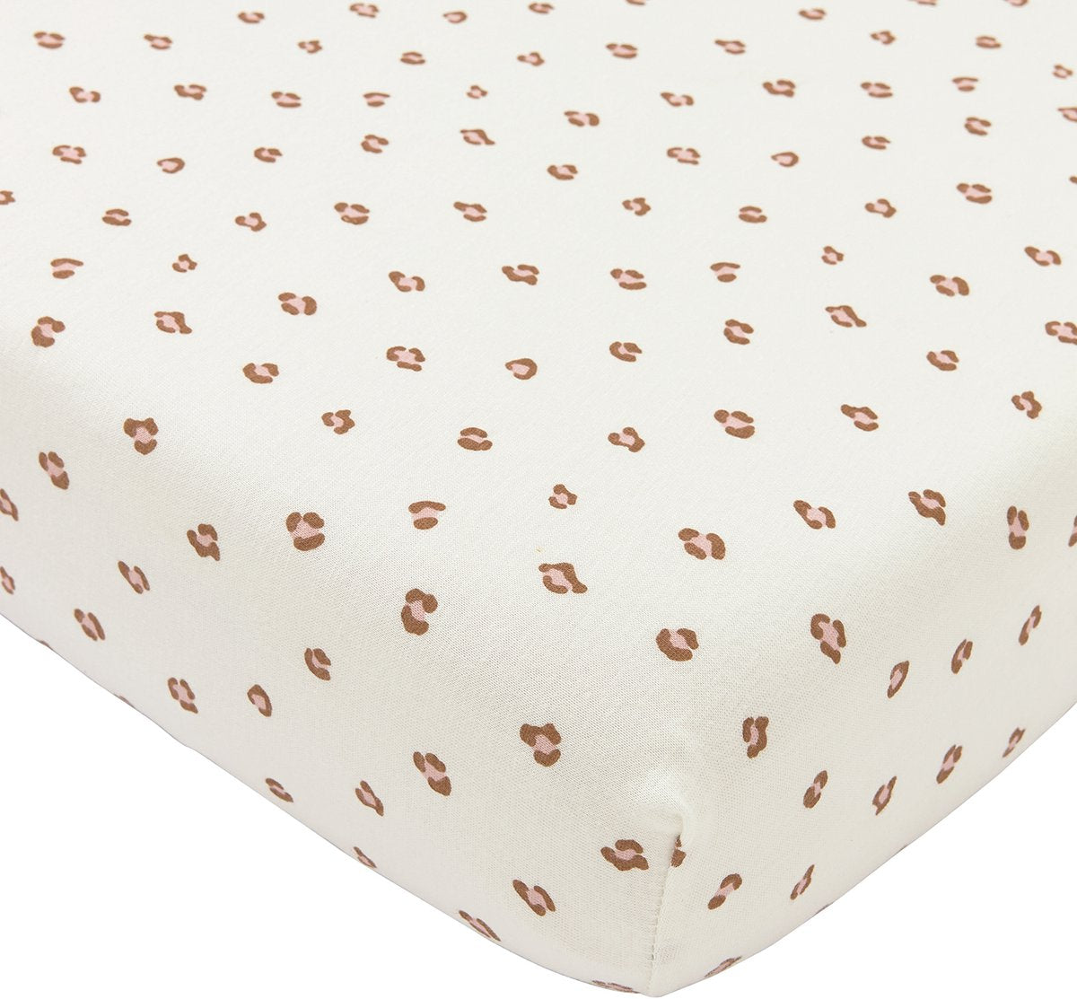 Drap-housse pour berceau Meyco baby mini panthère - rose tendre - 40x80 90cm