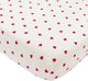Meyco baby sweet heart drap-housse cododo - blanc rouge - 50x90cm