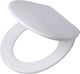 Tiger Boston - abattant de toilettes - abattant de toilettes avec couvercle - fermeture amortie - fonction easy clean - duroplast - acier inoxydable brossé blanc