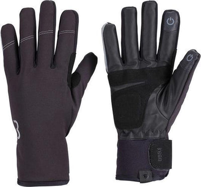 Bbb cycling coldshield gants de cyclisme hiver - 5 - 10 ℃ - gants de cyclisme coupe-vent - gants de cyclisme imperméables hommes et femmes - compatibles écran tactile - noir - taille XXXL - BWG-37