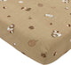 Drap-housse pour berceau Meyco bébé animaux de la forêt - sable - 40x80 90cm