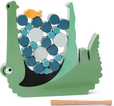 BS Toys Crocodile Wood Balance et Stapel Game