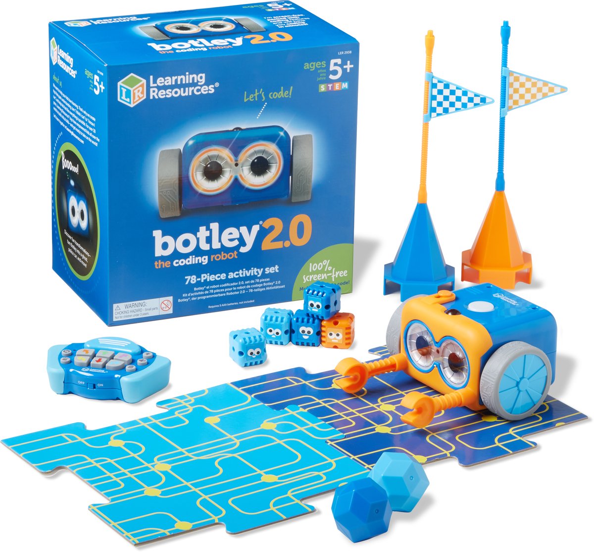 Ressources d'apprentissage botley® 2.0 le robot de codage - ensemble d'activités - 5+