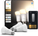 Lampe Philips Hue Smart LED A60, lumière blanc chaud, culot E27, lot de 3