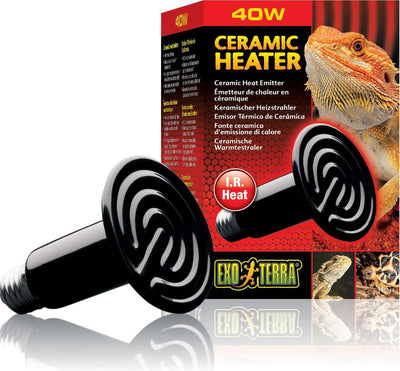 Exo terra - chauffage - reptiles - radiateur thermique céramique 40w - 8x8x13,5cm - 1pc
