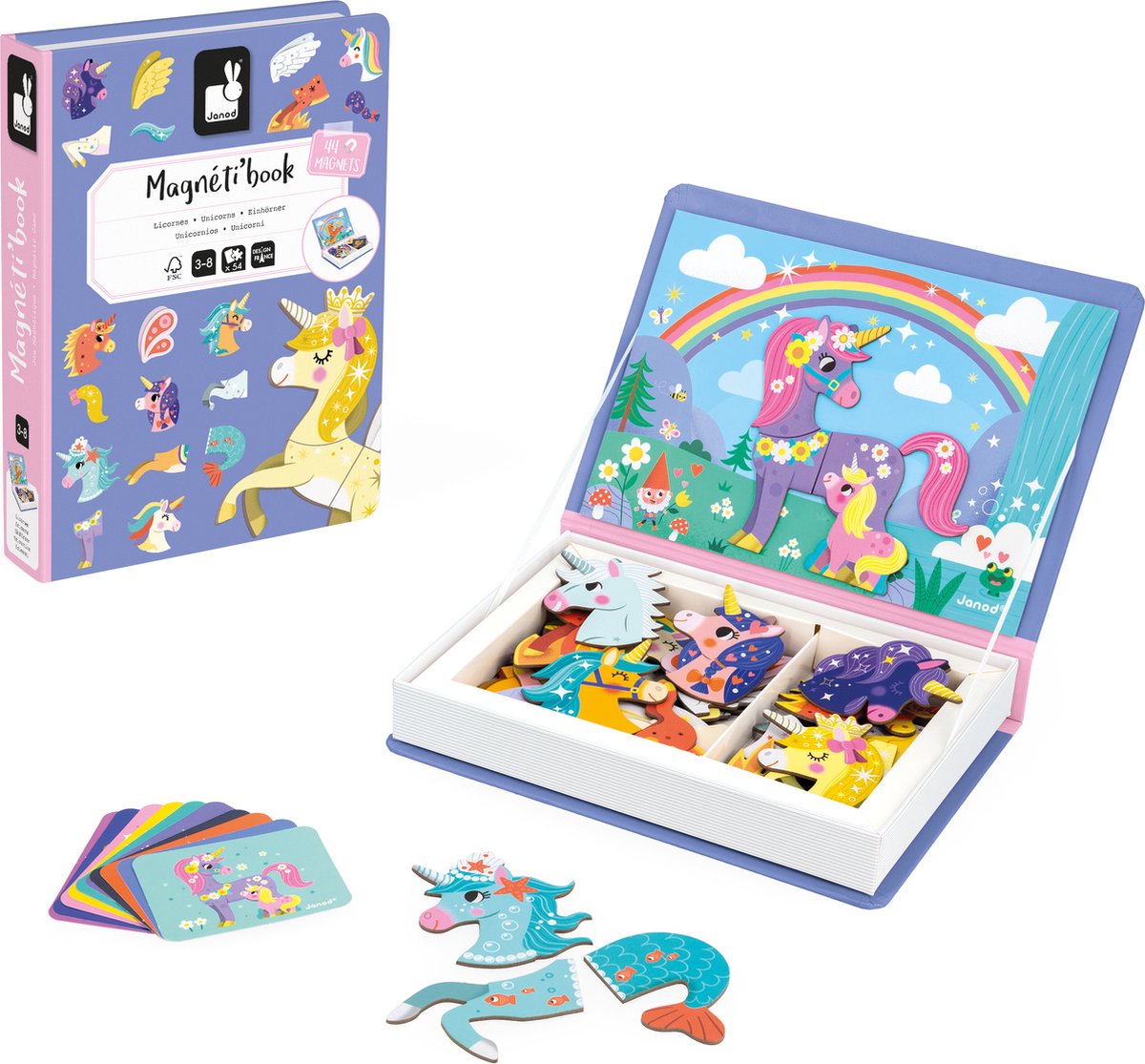 Janod - magnétibook - licorne