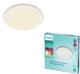 Philips LED Plafonnier de salle de bain super fin Philips - blanc - rond - 15 W