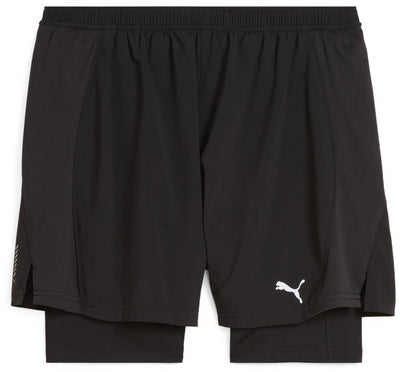 Pantalon de sport court Puma m run speed 2in1 pour homme - noir